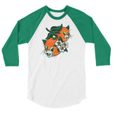 Orange Cats Unisex 3/4 Sleeve Raglan Shirt