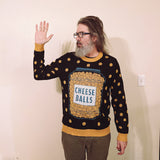 Cheese Balls knitted crew neck sweater