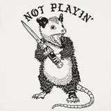 Not Playin' Possum Unisex Black Lines T-Shirt