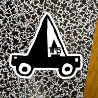 WITCH CAR STICKER