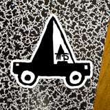WITCH CAR STICKER