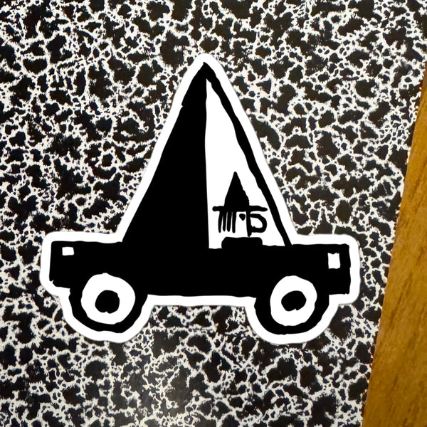 WITCH CAR STICKER