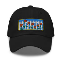 Picket Fence Roses Dad Hat