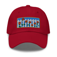 Picket Fence Roses Dad Hat