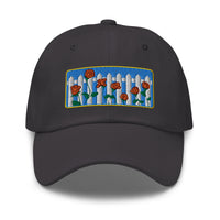 Picket Fence Roses Dad Hat