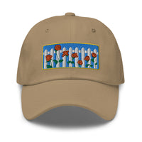 Picket Fence Roses Dad Hat