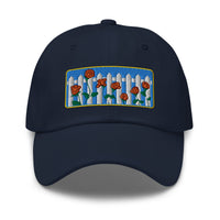Picket Fence Roses Dad Hat