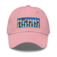 Picket Fence Roses Dad Hat