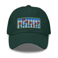 Picket Fence Roses Dad Hat