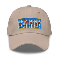 Picket Fence Roses Dad Hat