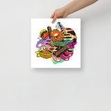 Psychic Basket of Shredded Time Print
