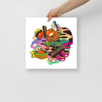 Psychic Basket of Shredded Time Print