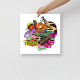 Psychic Basket of Shredded Time Print