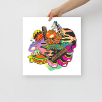 Psychic Basket of Shredded Time Print