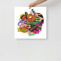 Psychic Basket of Shredded Time Print
