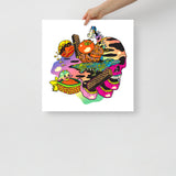 Psychic Basket of Shredded Time Print
