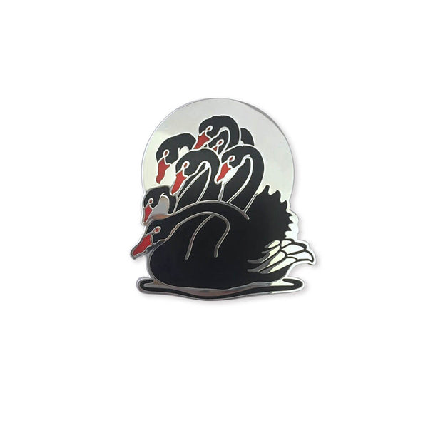 Seven Headed Black Swan Pin