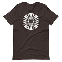 Real Wheel Unisex T-Shirt (white ink)