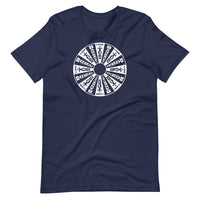 Real Wheel Unisex T-Shirt (white ink)