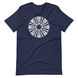 Real Wheel Unisex T-Shirt (white ink)