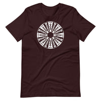 Real Wheel Unisex T-Shirt (white ink)